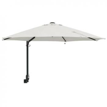 Parasol de Jardín Beige y Negro 248 x 248 x 148 cm
