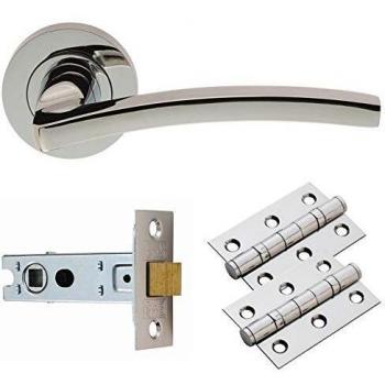 Carlisle Brass Tavira Lever Handle Pack, Chrome Plated
