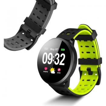 Smartwatch Smartek SW-280 con Correas Verde y Negra