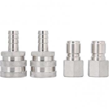 Raccord rapide baril bière acier inox 2