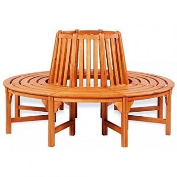 VidaXL Panchina Circolare per Albero Ø 160 cm in Legno