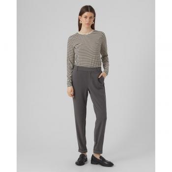 Vero Moda Anzughose VMMAYA MR LOOSE SOLID PANT NOOS knöchelfreie Form mit Saumaufschlag