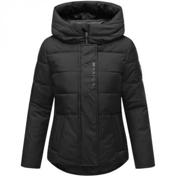 MARIKOO Damen Winter‑Teddyfell Jacke “Elira” – steppte Oberfläche, Kapuze, Recyceltes Obermaterial