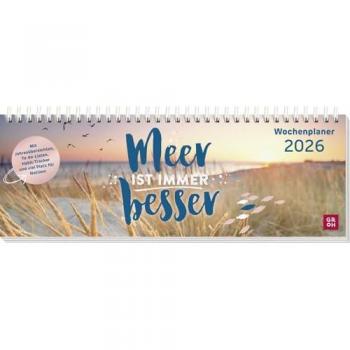 Tischkalender 2026 quer: Meer bleibt stets besser