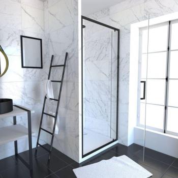 Mampara Pivotante Crush Moon 80x80 + Plato Ducha Aurlane