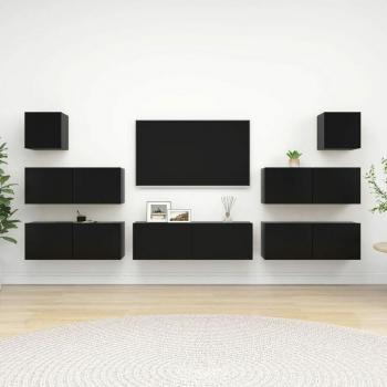 Set de Muebles de Sala 7 Piezas en Madera de Maison Exclusive
