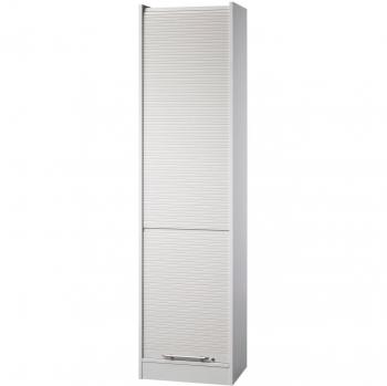 Vielseitiger Rollladenschrank 50cm 5OH Grau/Grau für den Arbeitsplatz