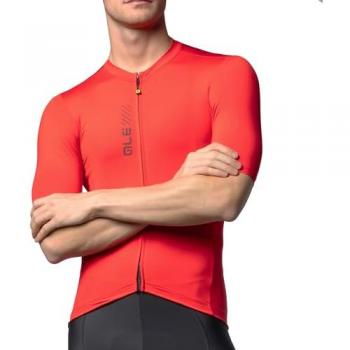 Maglia Ciclismo Alé PRAGMA Color Block Maniche Corte Rossa