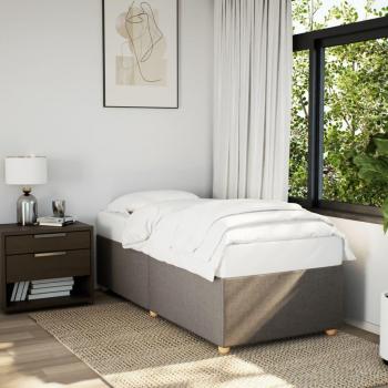 VidaXL Bed Frame Taupe 100x200 cm Fabric