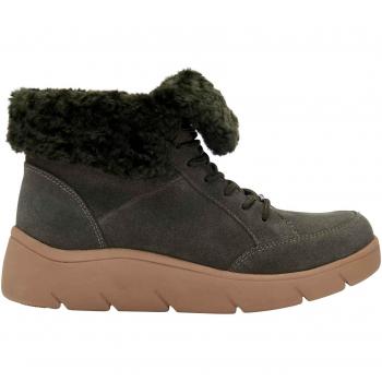 Scholl Shoes Calzatura Stelvio Suede+Pelliccia Sintetica Donna Verde Scuro Pelle Scamosciata + Pelliccia Sint. 39