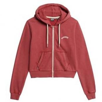 Superdry Felpa Corta Donna Essential con Cappuccio e Logo