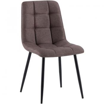 Chaise Marron avec Pieds en Métal