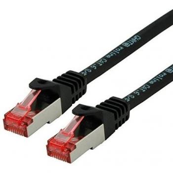 Roline Cordon de raccordement RJ‑45 (M) – CAT 6 – SFTP/PiMF – 50 cm – Noir – sans halogène