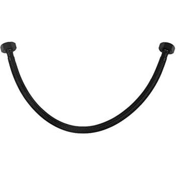 Tuyau Sanitaire Flexible Noir 60cm G1/2 x G1/2