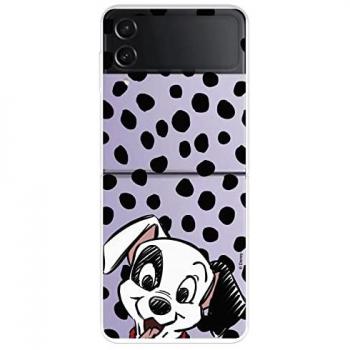 Cover Trasparente Disney 101 Dalmata per Samsung Galaxy Z Flip Cucciolo Macchie Taglia Unica