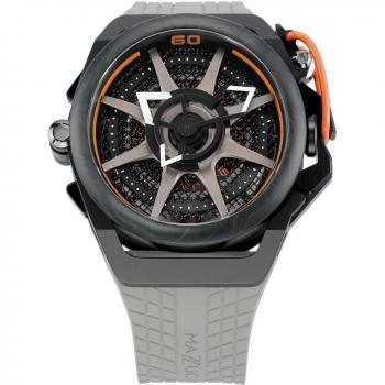 Reloj Mazzucato Rim Monza negro con cronógrafo y esfera doble F1-GYBLK