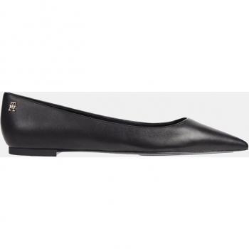 Bailarinas de Piel Tommy Hilfiger para Mujer en Color Negro