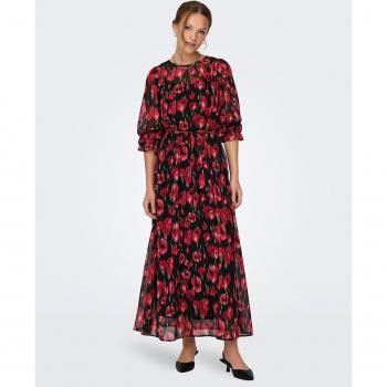 Solo Rosa: Vestido Largo con Detalle Floral