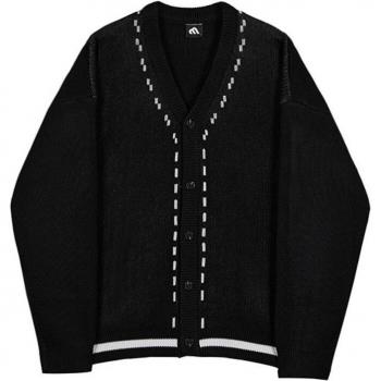 IEFB Strickjacke für Herren, herbstlich-winterlich, einreihig