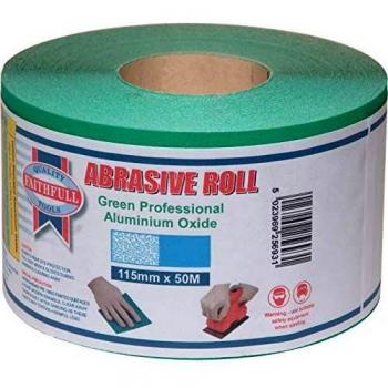 Faithfull AR11580G Aluminium Oxide Paper Roll 115mm x 50m 80g