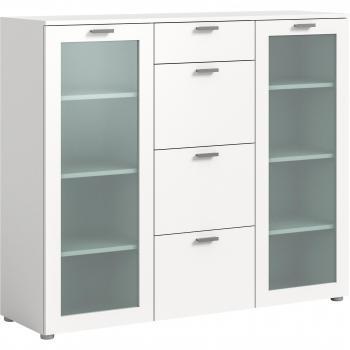 Hochwertiges Highboard Onex, 135 cm, mit Glasfront