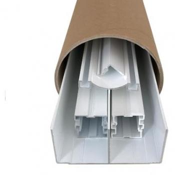 ClassicDoor Homewell – Kit de quincaillerie 2 vtx, placard coulissant 2,5 m × 3 m, blanc mat