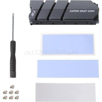 Système Refroidissement M.2 SSD NVMe Aluminium & Tampon M2 2280