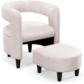 Tonnelle de Séjour en Velours Beige