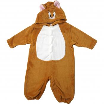 Tom Jerry Kigurumi Felpa con Cappuccio in Pile