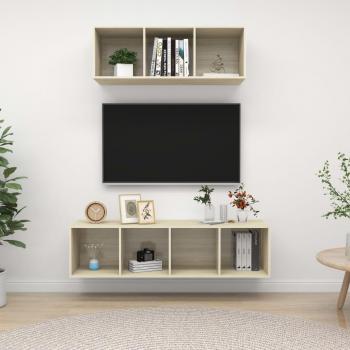 Kit Duo TV Contraplacado Carvalho – Sonoma