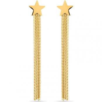 Pendientes África Basic Oro Amarillo bañados