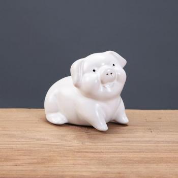 Accessoires de cérémonie du thé cochon en céramique