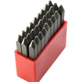 Ensemble de timbres 27 pcs – 3/64” (1 mm) HRC60 acier, bois, cuir