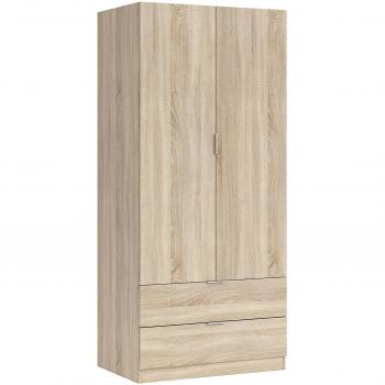 Genziana S01: armadio battente rovere spazzolato 81×52×180 cm