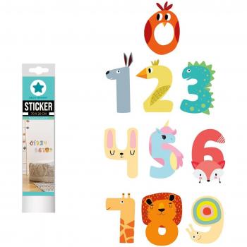 Mosaïque Légendaire Lily [R3397] – Pack de stickers multicolores “Nombres d’Animaux”