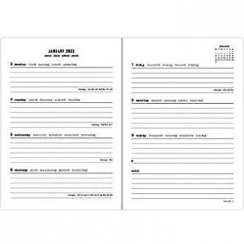 Letts of London 2022 A5 Week to View Diary