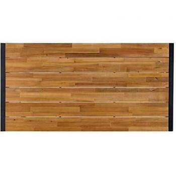 Bolero 1800mm Acacia Wood and Steel Industrial Table