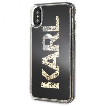 Karl Lagerfeld Designer Hülle für iPhone X/XS, Schwarz