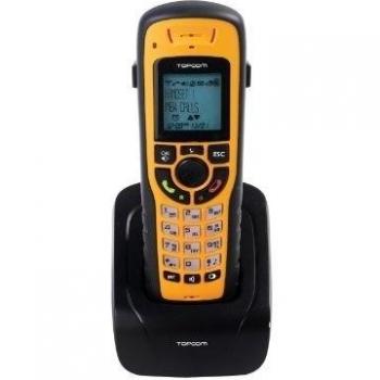 Teléfono inalámbrico Topcom 2010c – Exterior, IPX7, Negro y Azul con pantalla LCD