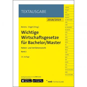 Wichtige Wirtschaftsgesetze für Bachelor/Master, Band 2: Neben