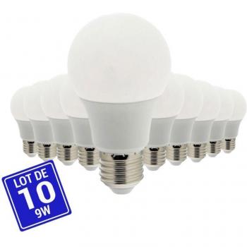 Paquete de 10 Bombillas LED E27 A60 9W Barcelona