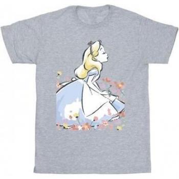 T-shirt Disney Alice au Pays des Merveilles Fleurs pour Enfants
