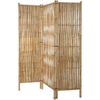 Biombo de bambú rústico Wellhome, 170 cm, 3 paneles