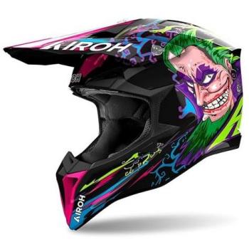 Casco Moto Cross Enduro Airoh Wraaap Music Lucido Taglia L