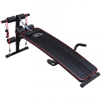 HOMCOM Core Ab Workout Bench with Adjustable Thigh Support
