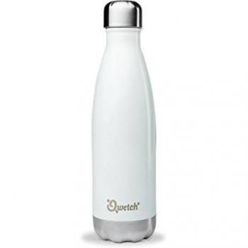 Botella de Acero Inoxidable Isotérmica 500 ml Blanca Qwetch