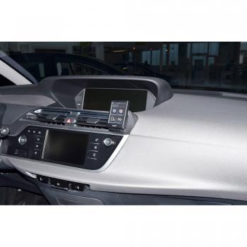 KUDA 5035: Schwarze Kunstleder‑Halteplatte für Citroën C4 Picasso II (ab 2013)