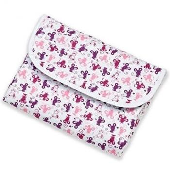 Foldable Pink Mouse Design Kids Changing Mat – Cotton