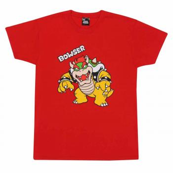 T-shirt Infantil “Bowser” Red – Manga Corta, 7-8 años – Super Mario