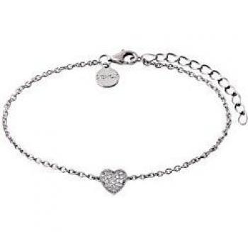 Goldenes Herz‑Armband 925 Zirk – 20 cm, XENOX Love Story